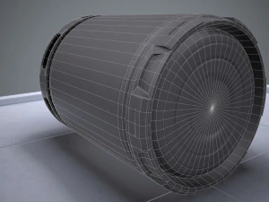 sci-fi barrel pbr 3D Model