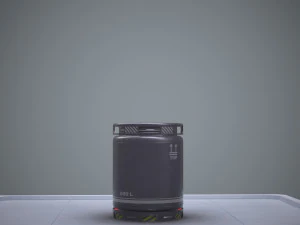 sci-fi barrel pbr 3D Model