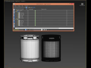 sci-fi barrel pbr 3D Model