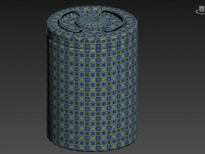 sci-fi barrel white game-ready pbr 3D Model