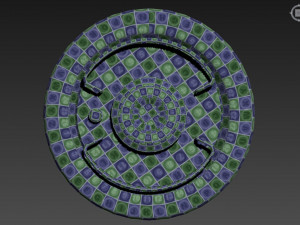 sci-fi barrel white game-ready pbr 3D Model