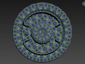 sci-fi barrel white game-ready pbr 3D Model