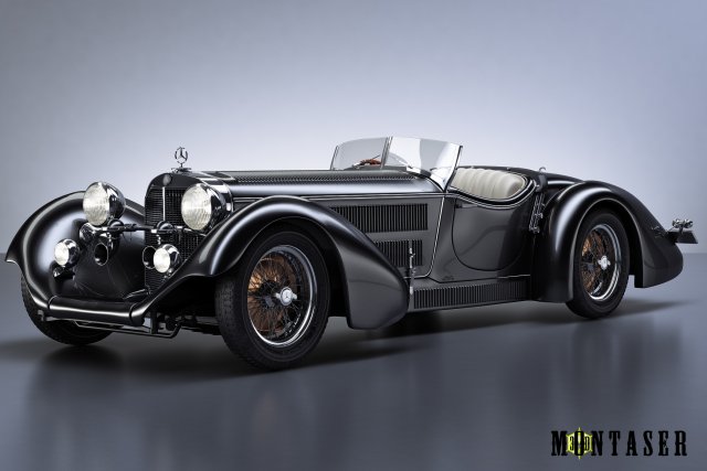 Mercedes benz ss roadster 3D Model .c4d .max .obj .3ds .fbx .stl .blend