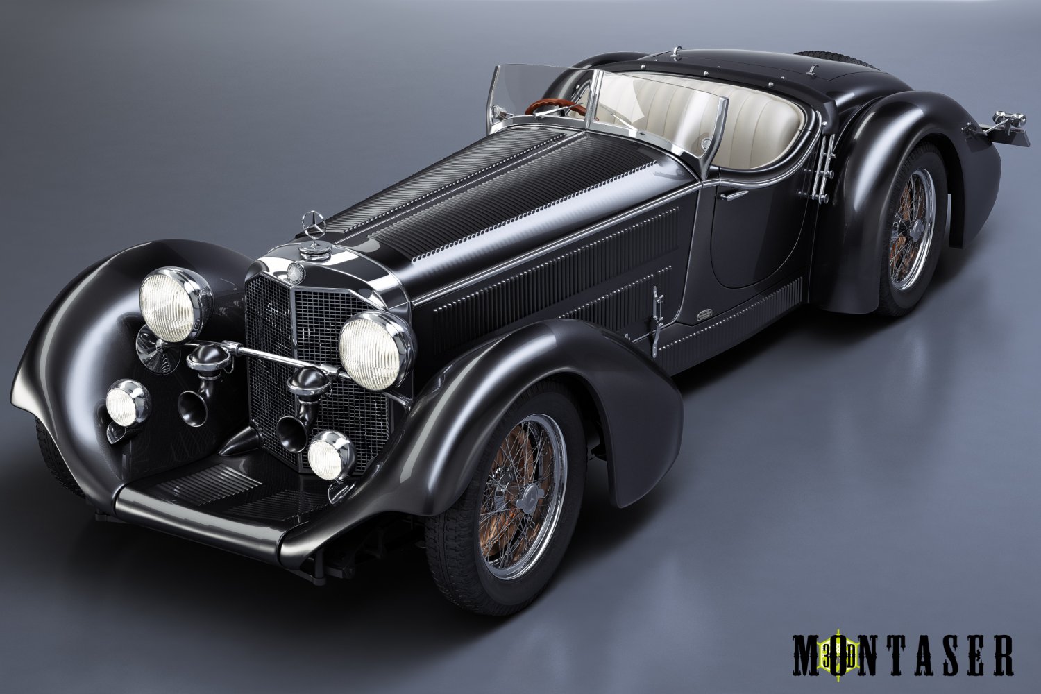 Mercedes benz ss roadster Modello 3D in Auto Classiche 3DExport