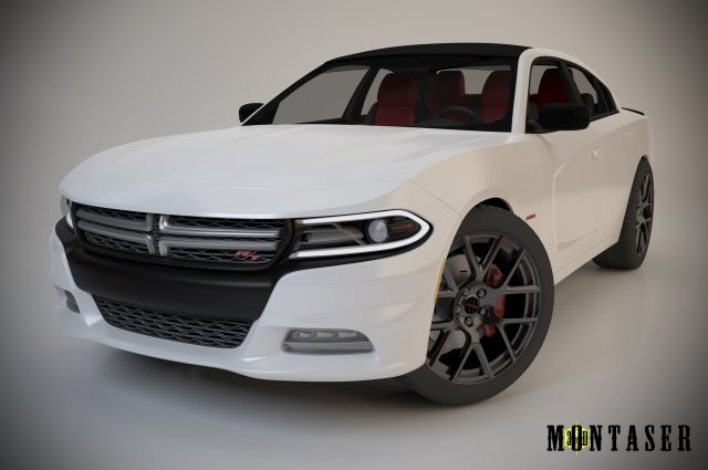 dodge charger 2015 3D Model .c4d .max .obj .3ds .fbx .stl .blend 