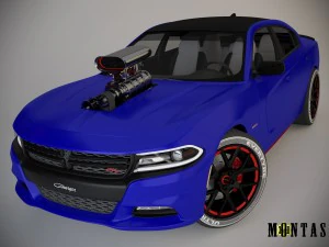 ダッジチャージャー2015カスタム 3Dモデル