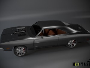 dodge 69 custom 3D मॉडल