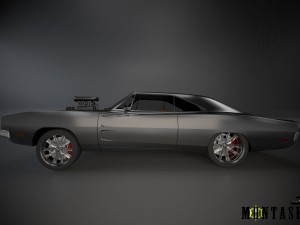 dodge 69 custom 3D मॉडल