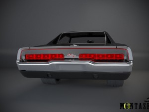 dodge 69 custom 3D मॉडल