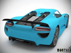 Porsche 918 spyder 2015 3D Model