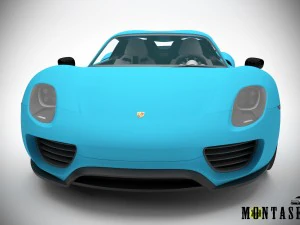 Porsche 918 spyder 2015 3D Model