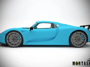 Porsche 918 spyder 2015 3D Model