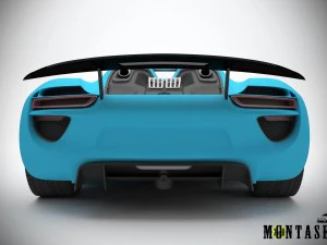Porsche 918 spyder 2015 3D Model