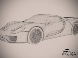 Porsche 918 spyder 2015 3D Model