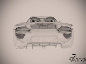 Porsche 918 spyder 2015 3D Model