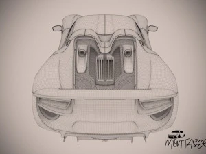 Porsche 918 spyder 2015 3D Model