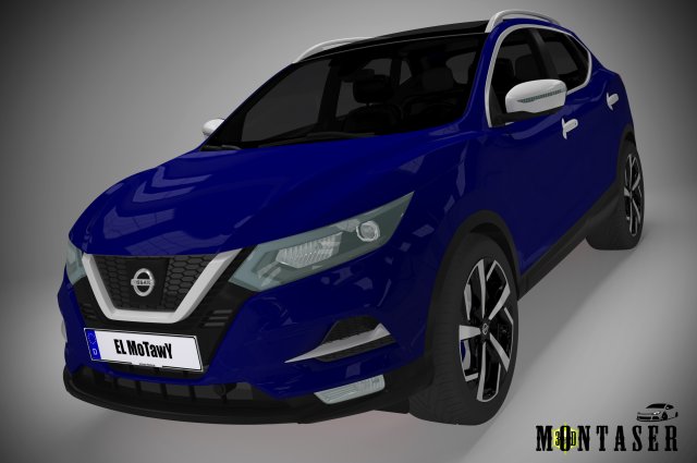Nissan qashqai 2018 Modèle 3D .c4d .max .obj .3ds .fbx .stl .blend