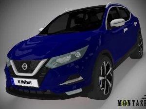 Nissan qashqai 2018 3D Model