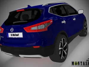 Nissan qashqai 2018 Modèle 3D