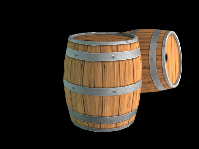 barrel 3D Model .c4d .max .obj .3ds .fbx .stl .blend 