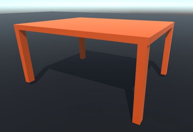 solid color table 3D Model .c4d .max .obj .3ds .fbx .stl .blend 