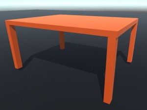 solid color table 3Dモデル