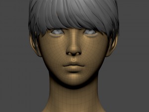 beautiful female basemesh Modelo 3D