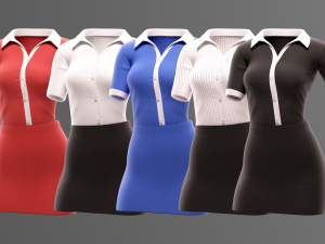 Ava v2 - rigged female character 3D Model