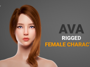 Ava v2 - rigged female character 3D 모델