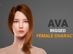 Ava v2 - personagem feminina manipulada Modelo 3D