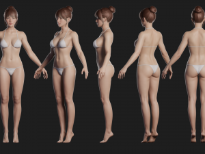 joy - realtime female character 3Dモデル