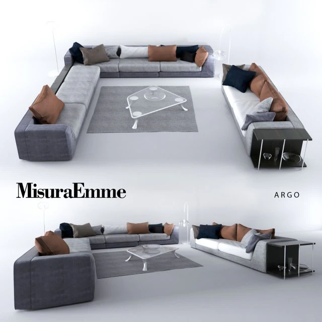 comfortable sofas misuraemme 3D Model .c4d .max .obj .3ds .fbx .stl .blend 
