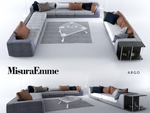 comfortable sofas misuraemme 3D मॉडल