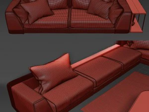 comfortable sofas misuraemme 3D Model