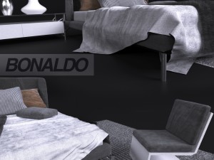 bed in modern style bonaldo Modelo 3D