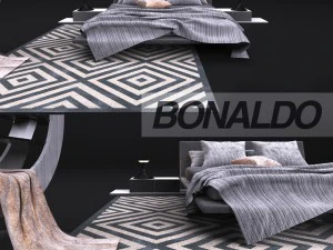 comfortable bed bonaldo 3D Model
