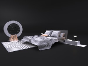 comfortable bed bonaldo 3D 모델