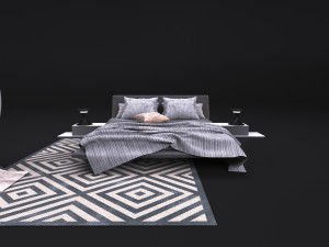 comfortable bed bonaldo 3D 모델