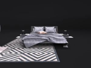 comfortable bed bonaldo 3D Model