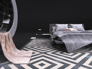 comfortable bed bonaldo 3D Model