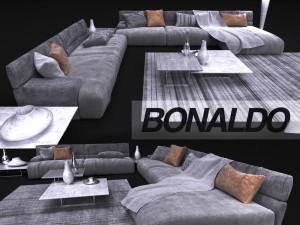 sofa in modern style bonaldo 3D-Modell