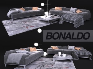 elegant sofa in contemporary style bonaldo Modelo 3D