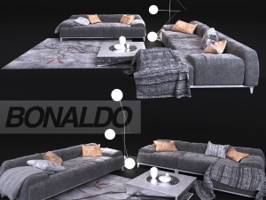 elegant sofa in contemporary style bonaldo Modelo 3D