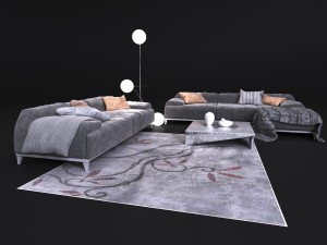 elegant sofa in contemporary style bonaldo Modelo 3D