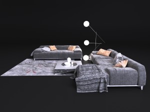 elegant sofa in contemporary style bonaldo Modelo 3D