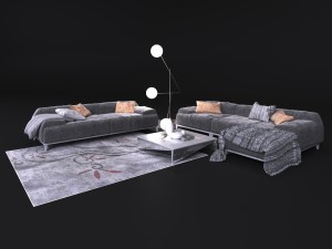 elegant sofa in contemporary style bonaldo Modelo 3D