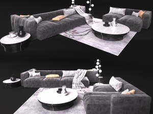 sofa in modern stylebonaldo Modelo 3D