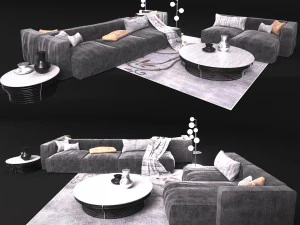 modern tarzda kanepebonaldo 3D Model