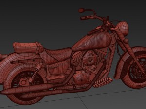 kawasaki motors Modello 3D