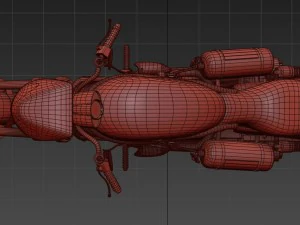 harley custom 3D Model